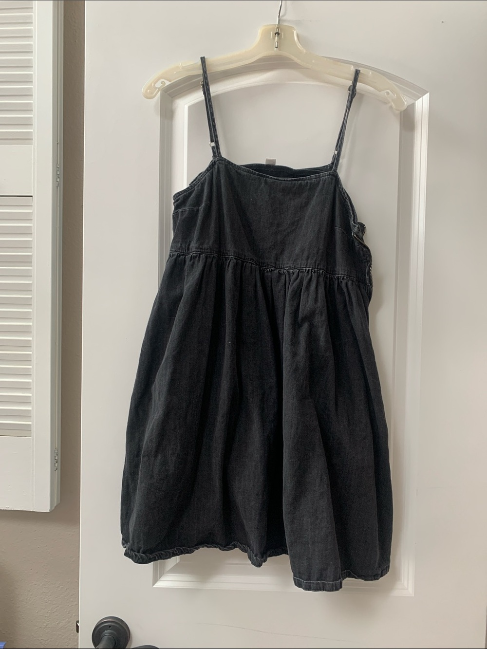 Topshop Black Mini Dress with Spaghetti Straps
